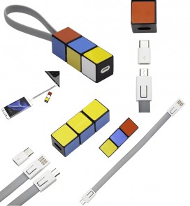 Kabel USB Color click&go, mix