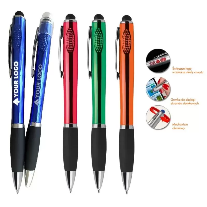 Długopis z podświetlanym logo