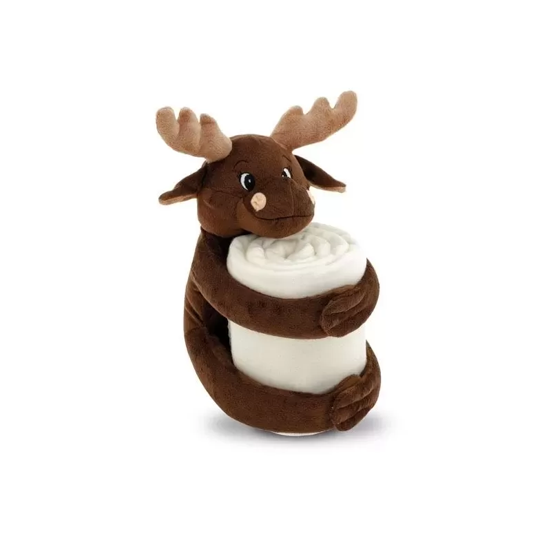 Koc z pluszową zabawką