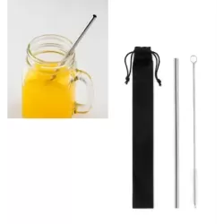 Słomka ze stali ze szczoteczką