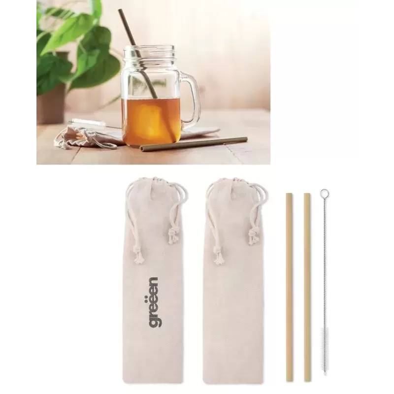 Słomka bambusowa 2 szt.