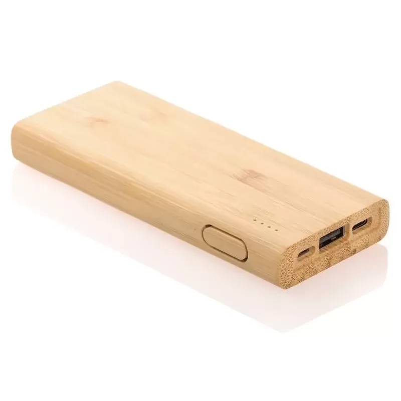 Power bank 5000 mAh bambus