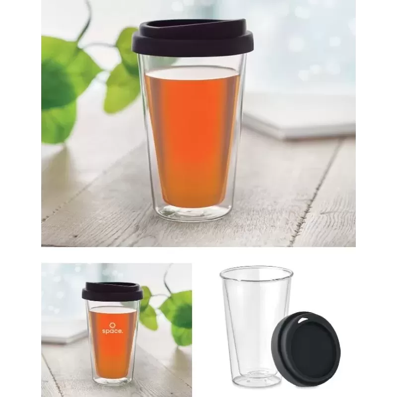 Szklanka 350 ml z pokrywką