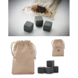 Zestaw 4 kamiennych kostek lodu