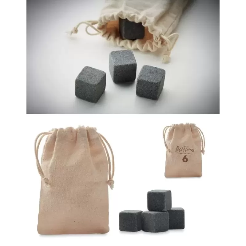 Zestaw 4 kamiennych kostek lodu