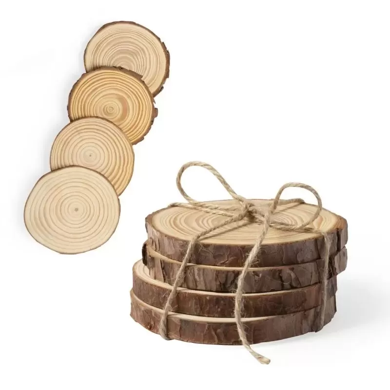 Podkładka pod kubek, drewno, 4 szt.