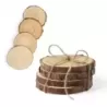 Podkładka pod kubek, drewno, 4 szt.