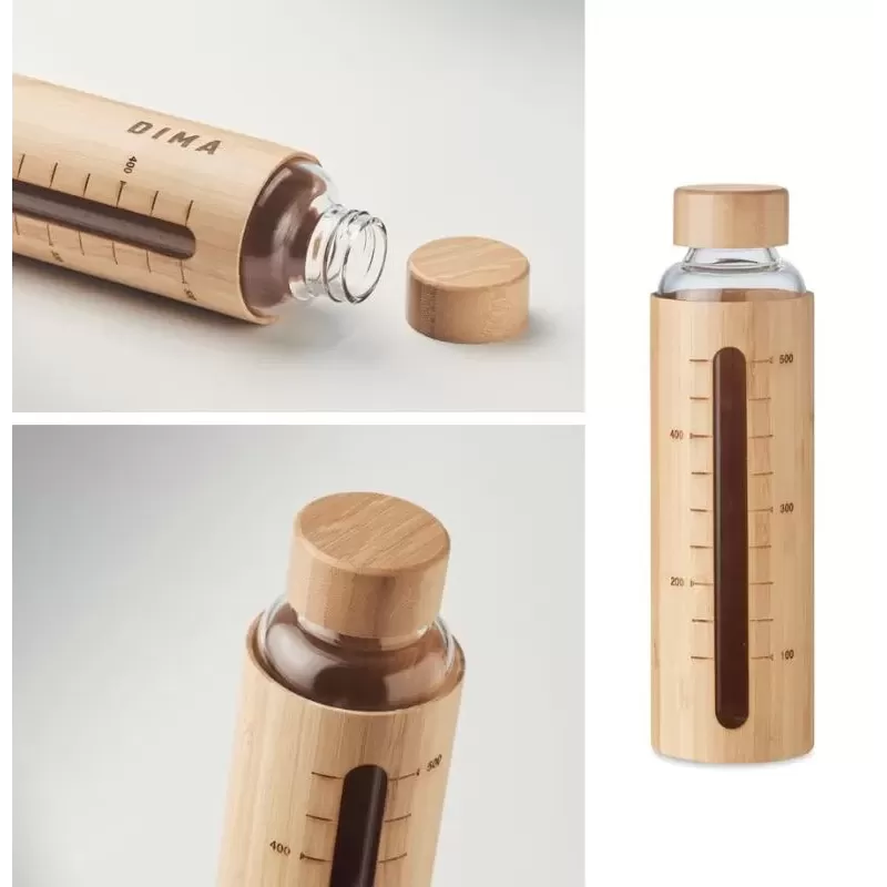 Butelka szklana, motywacyjna 600 ml SHAUMAR