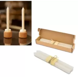 Świeczka z wosku pszczelego, 2 szt.