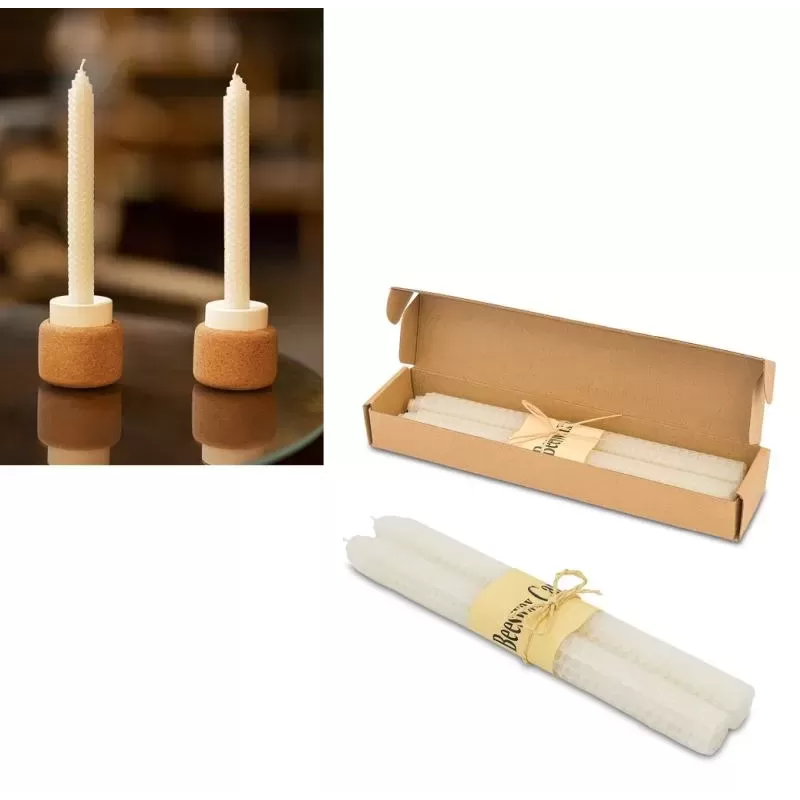 Świeczka z wosku pszczelego, 2 szt.