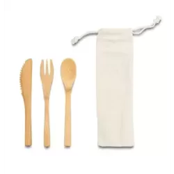 Sztućce bambusowe