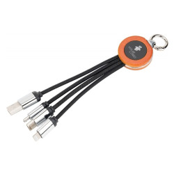 Kabel 4 w 1 z podświetlanym logo