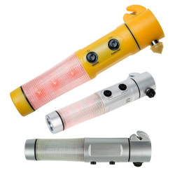 Latarka bezpieczeństwa 1 LED, przecinak do pasów, młotek bezpieczeństwa Auden