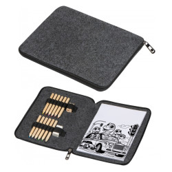 Kolorowanka z kredkami drewnianymi 12 kolorów FRITZ