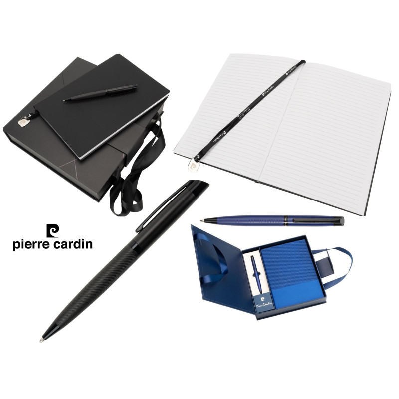 Zestaw upominkowy: notatnik w linie i długopis CHANTAL Pierre Cardin